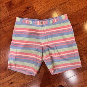 Peter Millar Multicolor Striped Shorts Size 38
